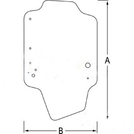 Aftermarket 84344565 Front Windshield Glass Fits New Holland L213 L230 SR130 SR200 Skid Stee CAH40-0235